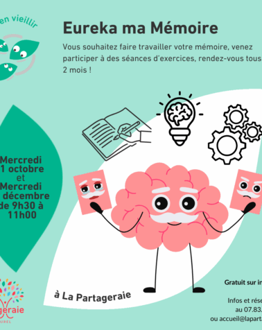 La Partageraie_Agenda_Bien vieillir_Eureka ma mémoire