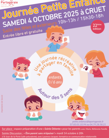 La Partageraie_Agenda_Journéee petite enfance_Affiche