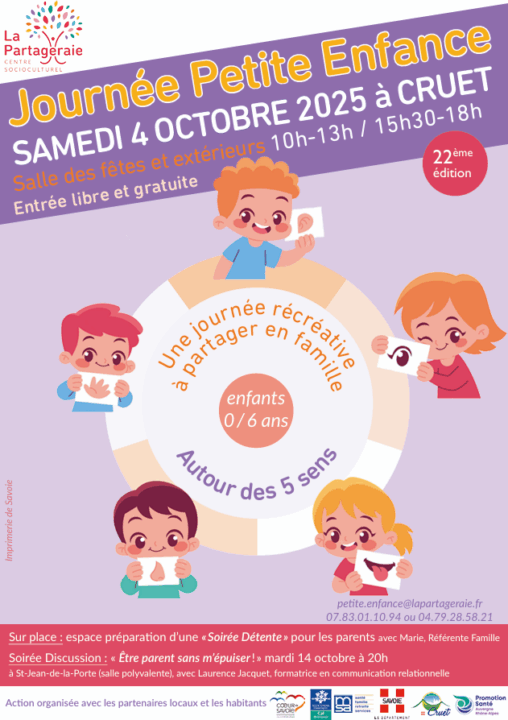 La Partageraie_Agenda_Journéee petite enfance_Affiche
